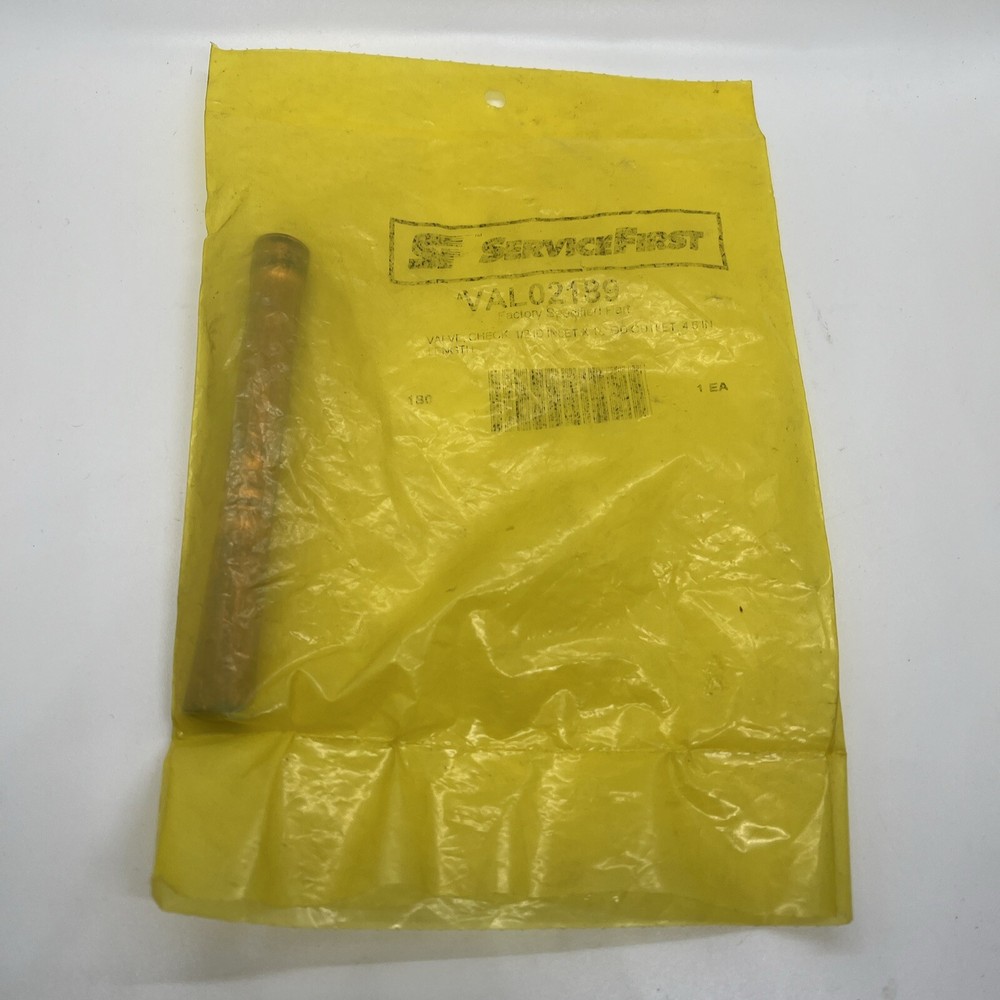 Servicefirst Valve Check Val02189 1/2 OD Outlet 4.6in Length
