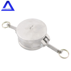 3″ Type DC Dust Cap Coupler Aluminum Cam & Groove Hose Fitting w/ Brass Handles