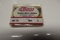 Qty. 10 VR Wesson TNU-322 Grade VR75 Carbide Inserts NEW PACK LOOK