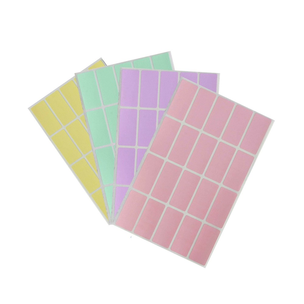 Small Color-Coding Labels Stickers 1.57 x 0.75 Inch Blank Self Adhesive