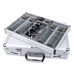 104pcs Trial Lens Set Metal Rim Optical Lens Kit Aluminum Case TLS-104