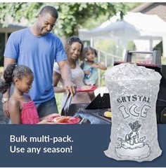 8 lb / 10 lb / 20 lb Ice Bags with Drawstring Commercial Grade CHOOSE QUANTITY