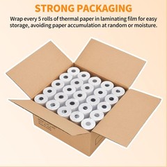 2 1/4” x 85′ Thermal Receipt Paper 50 Rolls, PAPRMA POS Paper Cash Register …
