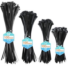 Self-Locking Ties with 17-176 lbs Tensile Strength, for Indoor and Outdoor