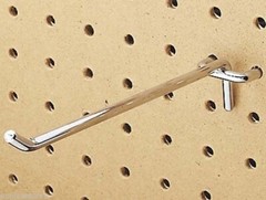 100 Pc Heavy duty steel 1/8″ x 6” Peg Board Hooks Shelf Hanger