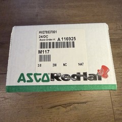 NEW ASCO RedHat HV278537001 24VDC 3/8” 2-Way Normally Closed Solenoid Valve NOS