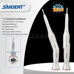 Dental Surgical Straight Handpiece 1:1 1:2 Oral Surgery 20 Degree External /Nose