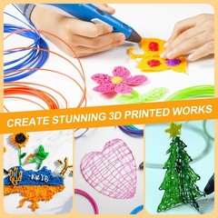1.75mm ABS 3D Pen Printer Filament Refill, 2 pcs Total 65.6Ft, Red