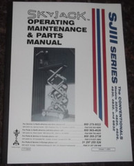 SKYJACK SJIII 3220 4620 4626 SCISSOR LIFT OPERATION MAINTENANCE & PARTS MANUAL