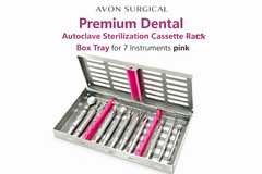 GERMAN DENTAL AUTOCLAVE STERILIZATION CASSETTE RACK BOX TRAY FOR 7 INSTRUMENT