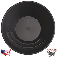 Archer 10″ Black Gold Pan Prospecting Tool Mining 5048-Black