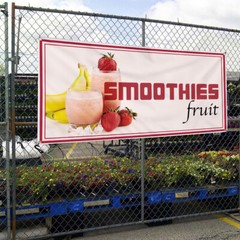 Vinyl Banner Multiple Sizes Smoothies Fruit Restaurant Cafe Bar Food & Beverage
