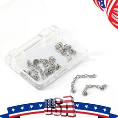 Dental Orthodontic Bondable Lingual Button Crimpable Hook Mesh Base Button Chain