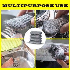 Steel Wool Grade 0000 – 16 pcs Finest Grade for Furniture Cleaning, Mice Control
