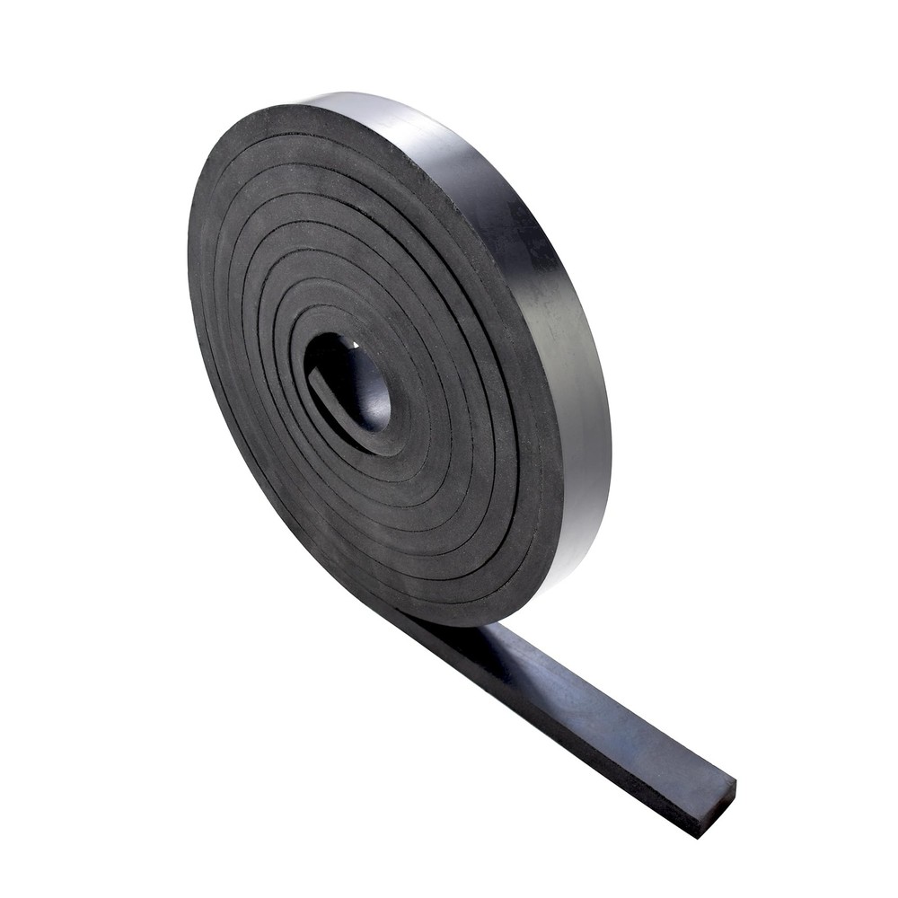 1/2 Inch Thick Neoprene Rubber Strips Heavy Duty Solid Roll 2 In x 5 Ft