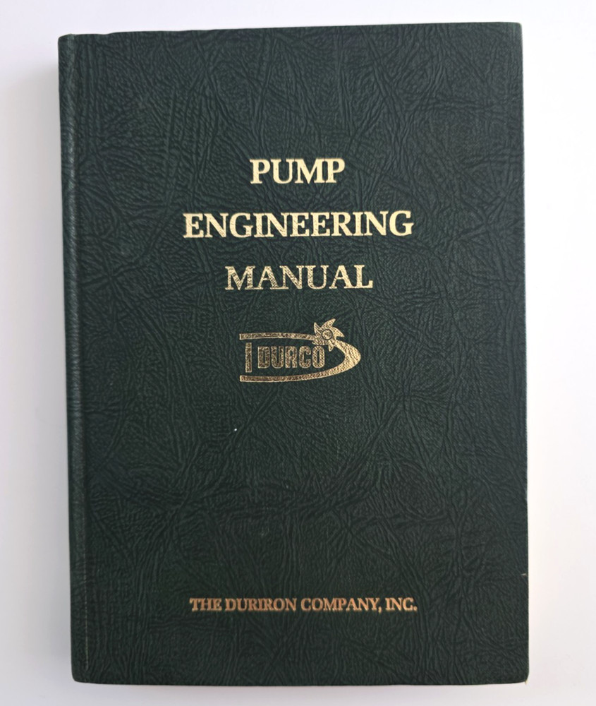 Vintage Durco Pump Engineering Manual Duriron Company Inc 1980 Industrial Book