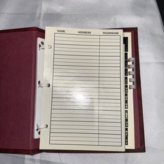 Vintage Life-Time Telephone Address Book Deluxe Craft Chicago Reusable Memo Book