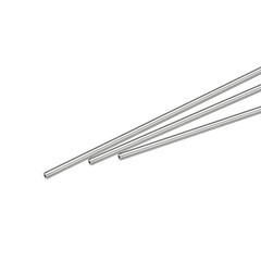 2.5mm x 0.6mm x 250mm 304 Stainless Steel Capillary Tube for Industry, 3Pcs