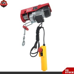Mini Electric Hoist 440lbs/200kg 6.6ft/2m Wired Remote Control 110v