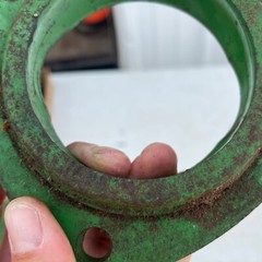 H103264 Combine Bearing Flange Half 3 Bold Triangular 52mm Fits John Deere