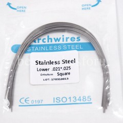 Dental Orthodontic Stainless Steel Arch Wire Rectangular Square/Ovoid/Natural