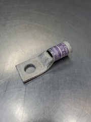 BURNDY YA28L4 N200 4/0 Purple Die 15 Wire Connector, Lot of 3. 4C-38