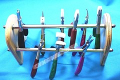 PREMIUM GRADE SET OF 9 EACH OPTICIAN !OPTICAL PLIERS,EYEGLASSES TOOL SET-W/STAND