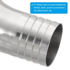1 1/2in Hose Barb Fitting 90 Degree Elbow Hose Pipe Fitting 304 Stainless Steel