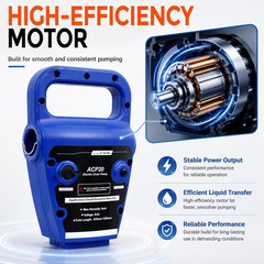 Electric Drum Barrel Pump, 55 Gallon Drum Pump, 110V AC/12V DC, 5 GPM | Telescop