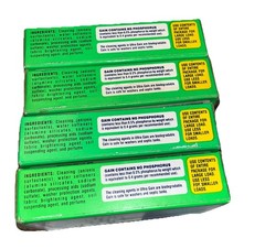 4 Ultra Gain Laundry Detergent 3.7 oz Sample Box 1991 Freshens Like Sunshine H3