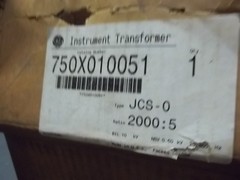 NIB GE 750X10G14 750X010051 CURRENT TRANSFORMER 2000:5 10 KV 25-400 CYCLES (B4)