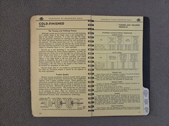 Republic Steel Machining Data For Cold Finished Bars Metals Book 1957