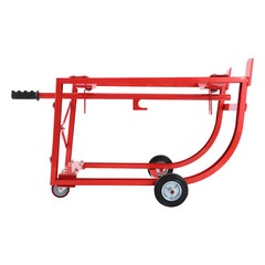 Drum Cradle With 4 Wheels, 55Gal Drum Cradle, 600lbs ,Red for Workshop&Factory