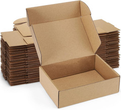 25 Cajas de Envio 7x5x2 Pulgadas Cafe de Carton Corrugado para Envíos Pequenas