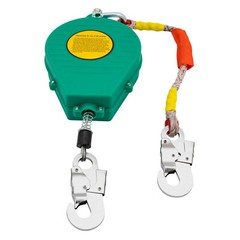 15M Self Retracting Lifeline Lanyard Fall Arrester Fall Protection w/ Hook Green