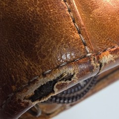 Franklin Covey Riverwood Leather PadFolio Distressed Warm Brown USA