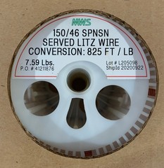 Litz Wire 150/46 SPNSN 6,187 feet