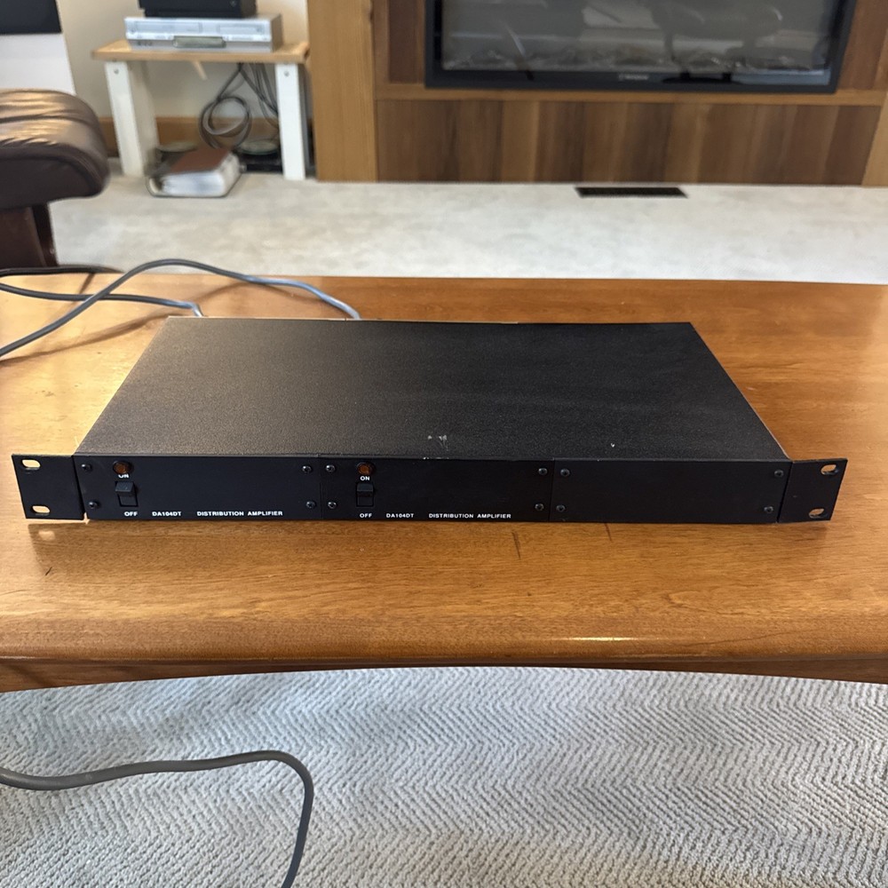 Pelco DA104DT Distribution Amplifiers (2) In A Rack Mount Untested Both Power On