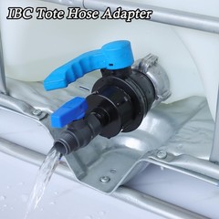 275-330 Gallon IBC Tote Tank Adapter, 3 Size IBC Tote Hose Adapter, 2.44″ Fin…