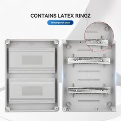 24 Way Circuit Breaker Box with DIN Rail – Waterproof