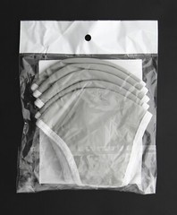 Firm Grip Reusable Face Masks, Triple Layer, Washable Heavy Duty 67154