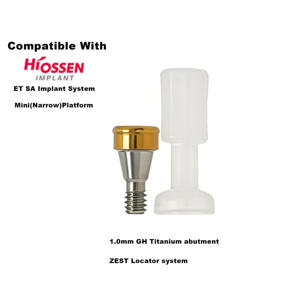 Dental Ti Locator Overdenture Abutment Fits Hiossen Osstem Mini 3.2 GH 1.0-6.0mm
