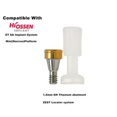 Dental Ti Locator Overdenture Abutment Fits Hiossen Osstem Mini 3.2 GH 1.0-6.0mm