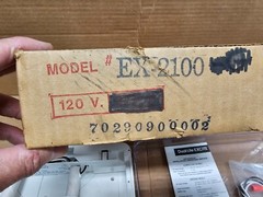Vintage 1990’s DUAL-LITE EXCITE SERIES EXIT SIGN, EX-2100 120V, Light, Art-Deco