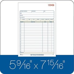 Adams Sales Order Book, 2-Part, Carbonless, White/Canary, 5-9/16 x 8-7/16…