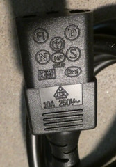 Set of 3 – New King Kord Power Cables 6′ Length 16A 250V~ Model KC-015