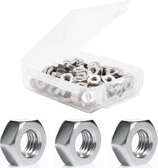 3mm I.D. M3 Hex Nuts – 150 Silver Stainless Steel Set for 3D Printing