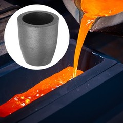 Silicon Graphite Crucible,3.5kg Crucible Copper Casting Cup,3.27″ ID