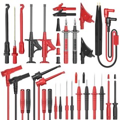 Cleqee 25 Stück Silikon-Multimeter-Prüfleitungen mit austauschbaren Prüfspitz…