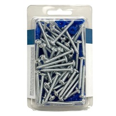 50x Expansion Wall Anchors with 50x Screws Set for 1/4in Drill Hole Installation
